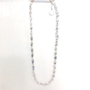 Liz Claiborne Silver-Tone Textured Twist Necklace